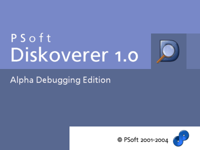 Der Startscreen von PSoft Diskoverer