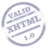 Valid XHTML 1.0 Strict